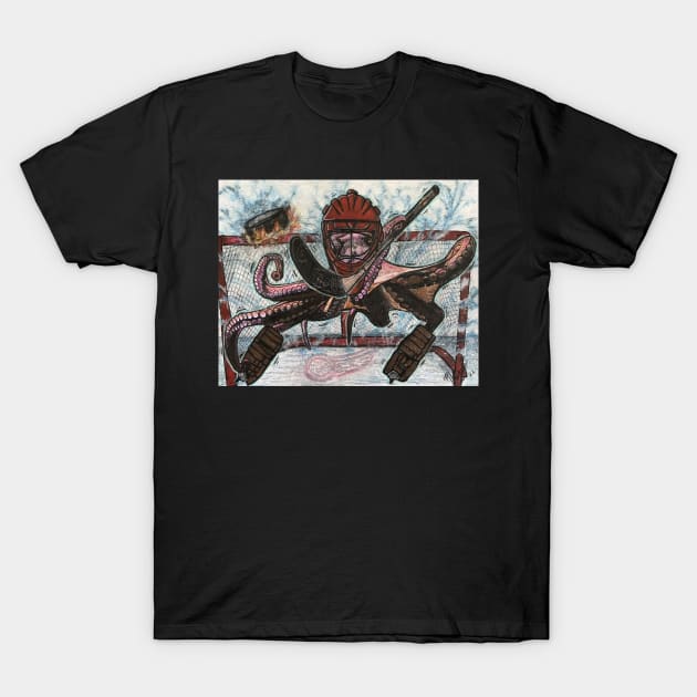 Hockey Octo-guy in for the win! T-Shirt by Artladyjen